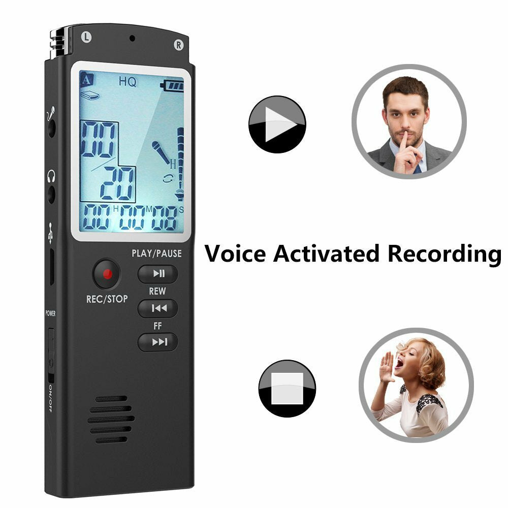 Professional T60 Digital Voice Recorder – USB, High-Capacity, Long Recording Time