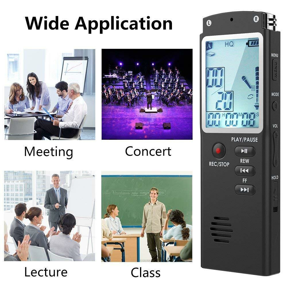 Professional T60 Digital Voice Recorder – USB, High-Capacity, Long Recording Time