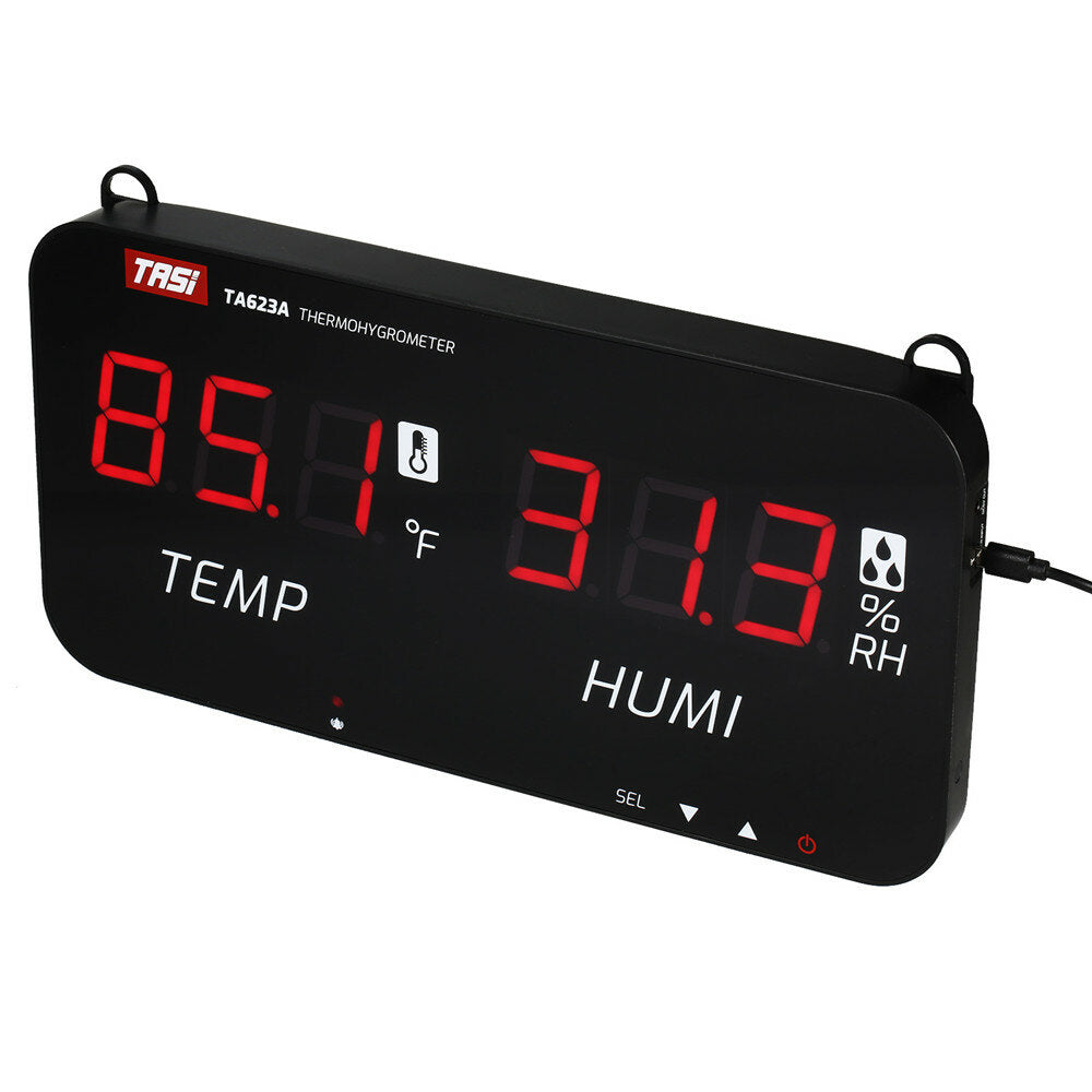 Smart Wall-Mounted TASI TA623A Thermo-Hygrometer for Industrial and Agricultural Use