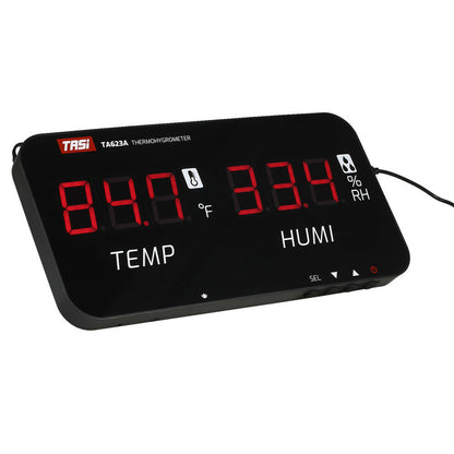 Smart Wall-Mounted TASI TA623A Thermo-Hygrometer for Industrial and Agricultural Use