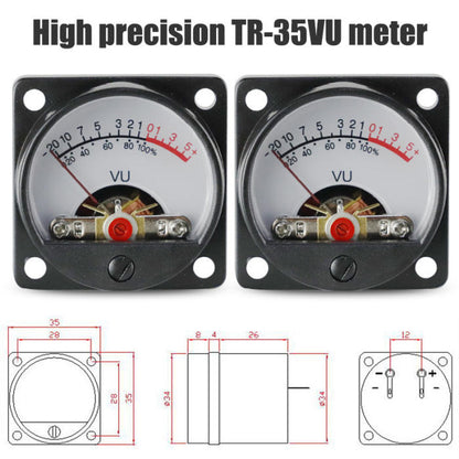 TR-35 VU Power Amplifier with Backlight and Sound Pressure – Audio Level Meter