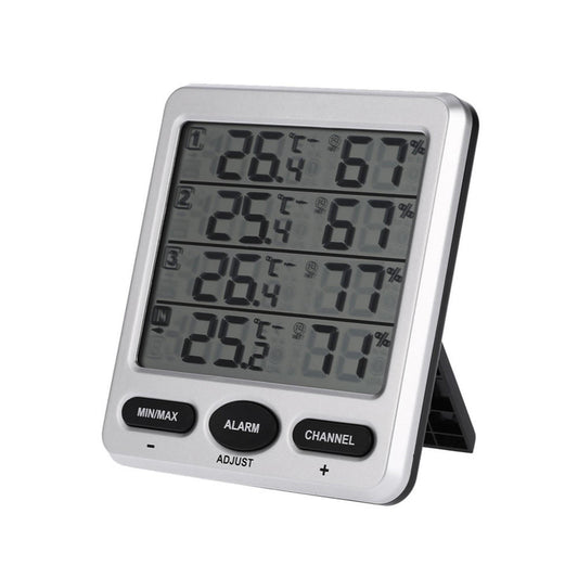 LCD Digital Thermometer Hygrometer: Wireless Weather Station with 3 Remote Sensors