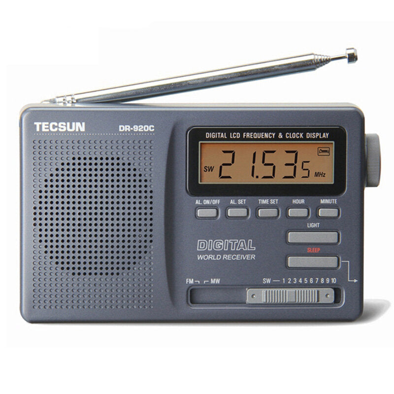 Tecsun Digital Alarm Clock Radio with 12 Band Receiver