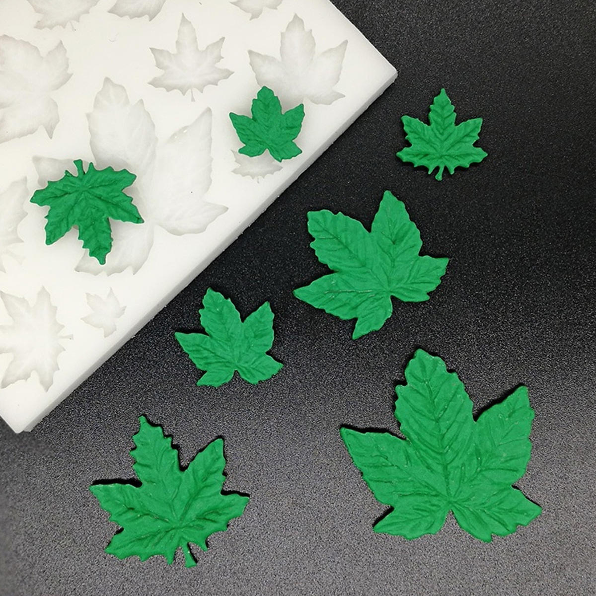 Silicone Mold for Cake Decorating – Tree and Maple Leaf Design