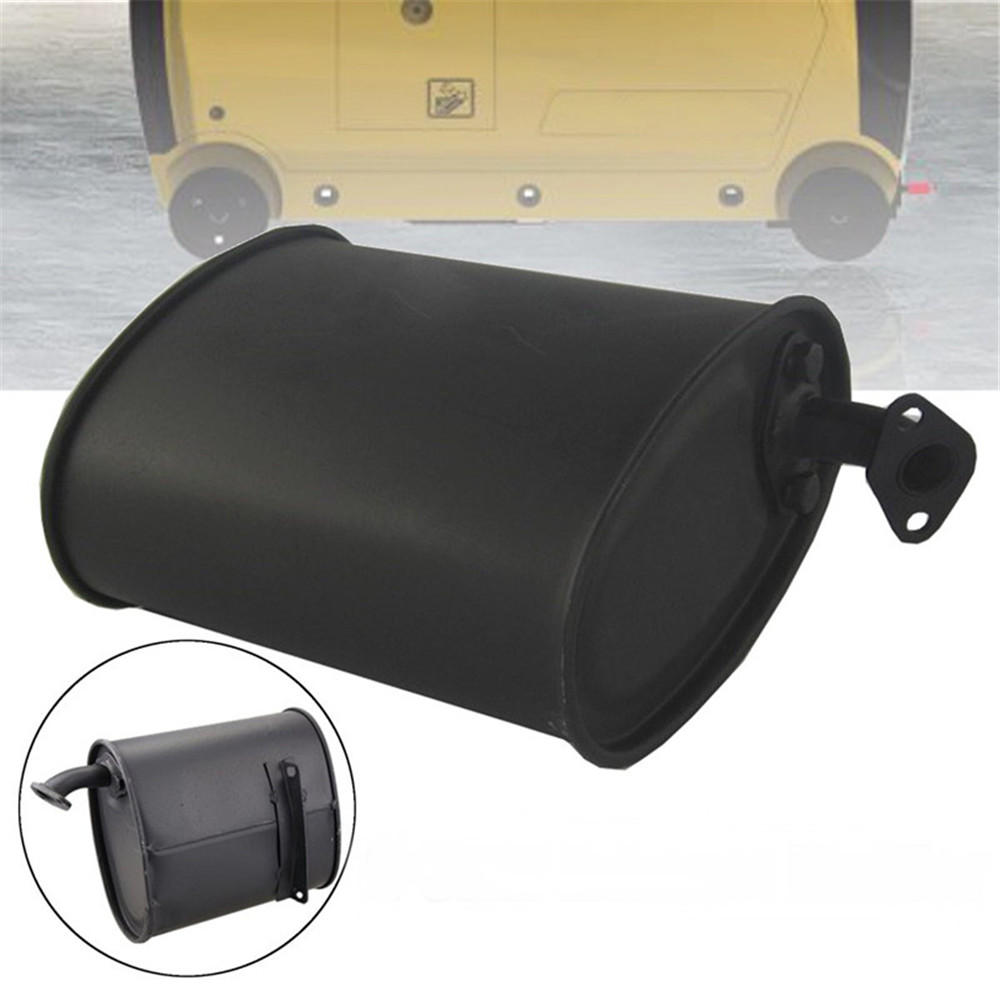 Universal Black Iron Exhaust Muffler Silencer for Gasoline Generators