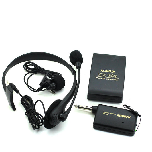 Wireless VHF Lavalier Lapel Microphone with FM Transmitter