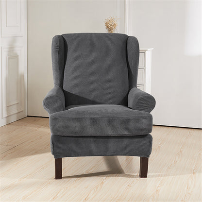 Waterproof Wingback Chair Slipcover: Elastic Armchair Protector Covers