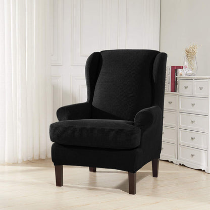 Waterproof Wingback Chair Slipcover: Elastic Armchair Protector Covers