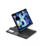 2-in-1 Bluetooth Keyboard & Case for iPad – Aluminum, 7-Color Backlight, 360° Rotation