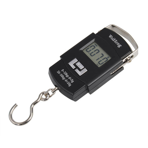 Portable WeiHeng A08 Digital Luggage Scale with Backlight, 50KG/5g