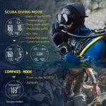 North Edge Men’s Digital Dive Watch – Waterproof, with Compass, Altimeter & Barometer