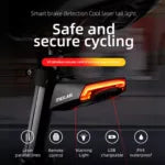 Meilan X5: Wireless Bicycle Rear Light with Remote Signal