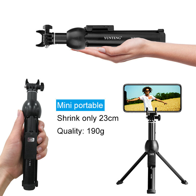 YUNTENG VCT992: Bluetooth Selfie Stick & Tripod – Wireless, Universal Compatibility