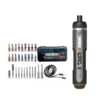 Worx WX242 Mini Cordless Screwdriver – Includes 30 Bits