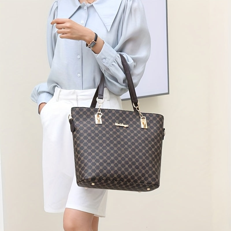 Versatile 6-Piece Faux Leather Bag Set - Trendy Tote, Crossbody, Handbag, & More for Daily Chic