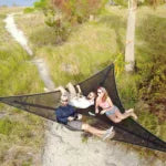 Ultra-Comfortable 3-Point Design Portable Camping Hammock