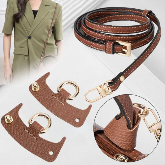 Transformation Women Crossbody Bags Accessories Hang Buckle Handbag Belts Genuine Leather Strap For Longchamp